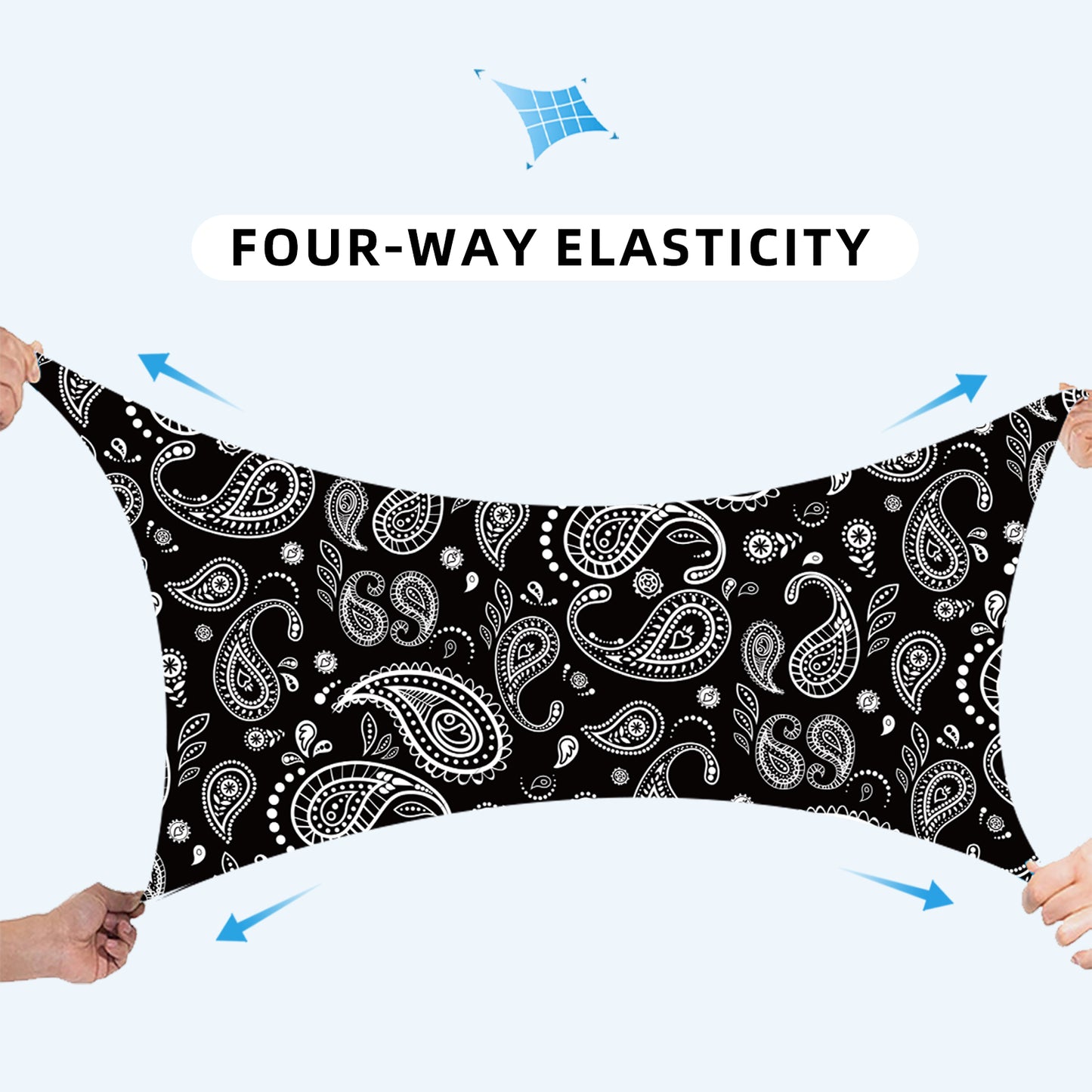 High Stretch Ice Silk Seamless UPF50+ Cooling Neck Gaiter
