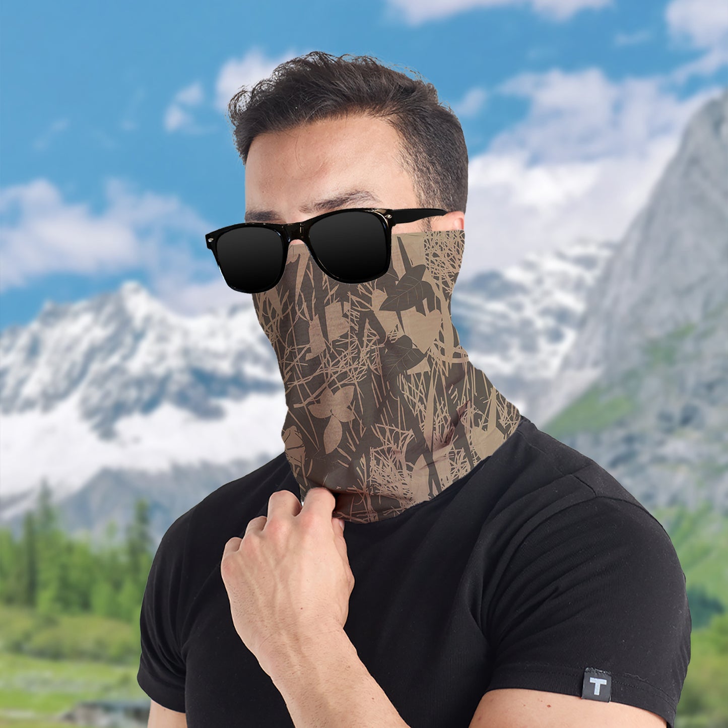 Hiking Neck Gaiter 100% Polyester Seamless Bandana