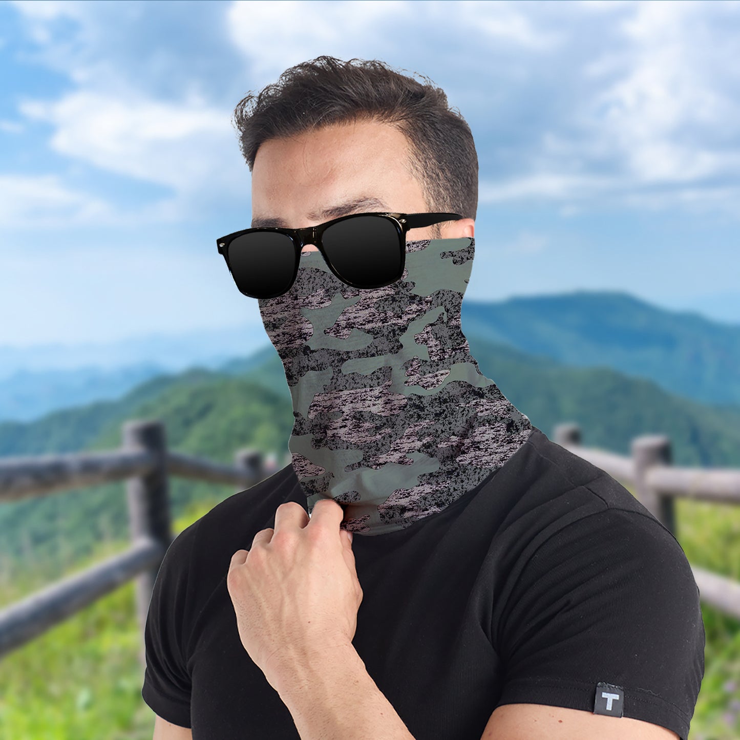 100% Polyesster Seamless Neck Gaiter--Camo Series