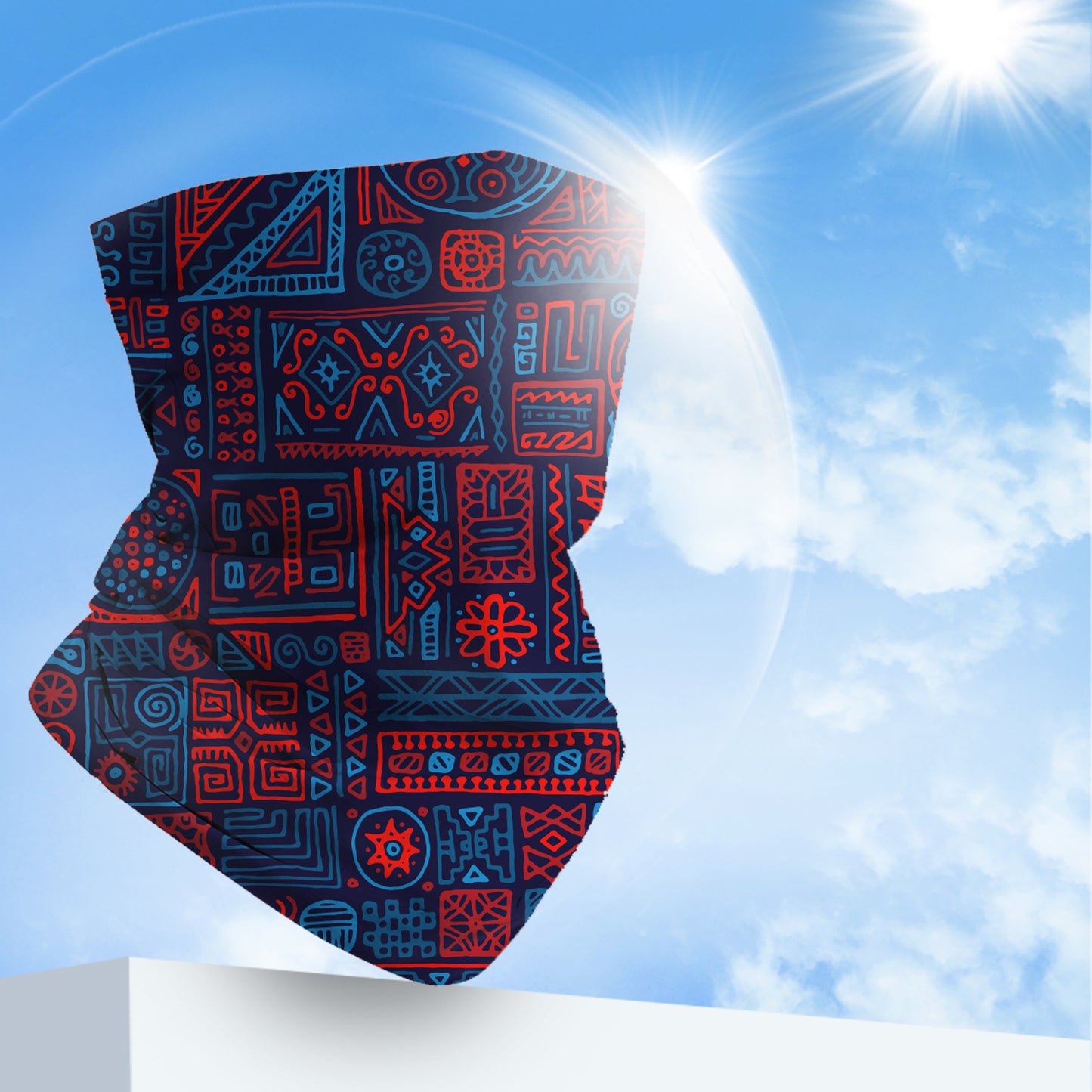 High Stretch Ice Silk Seamless UPF50+ Cooling Neck Gaiter