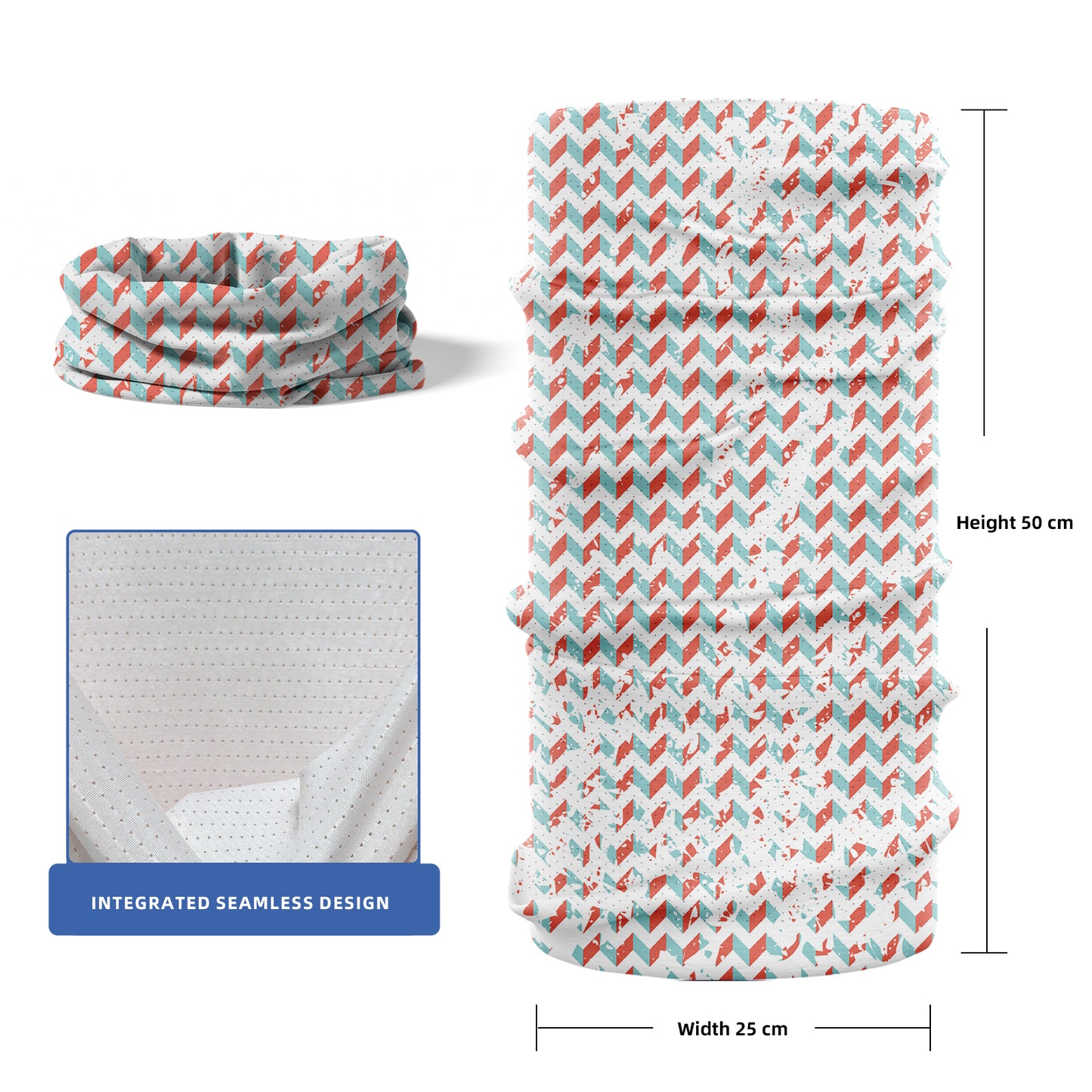 Mesh Ice Silk Seamless Tube Bandanas UPF50+
