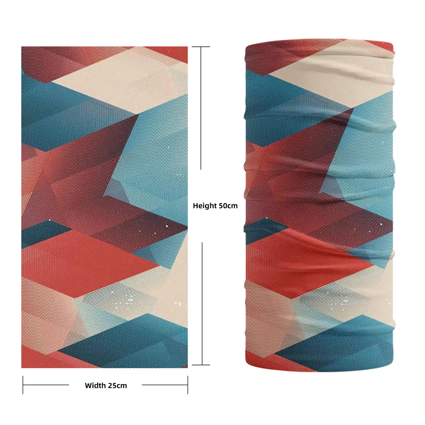 Hiking Neck Gaiter 100% Polyester Seamless Bandana