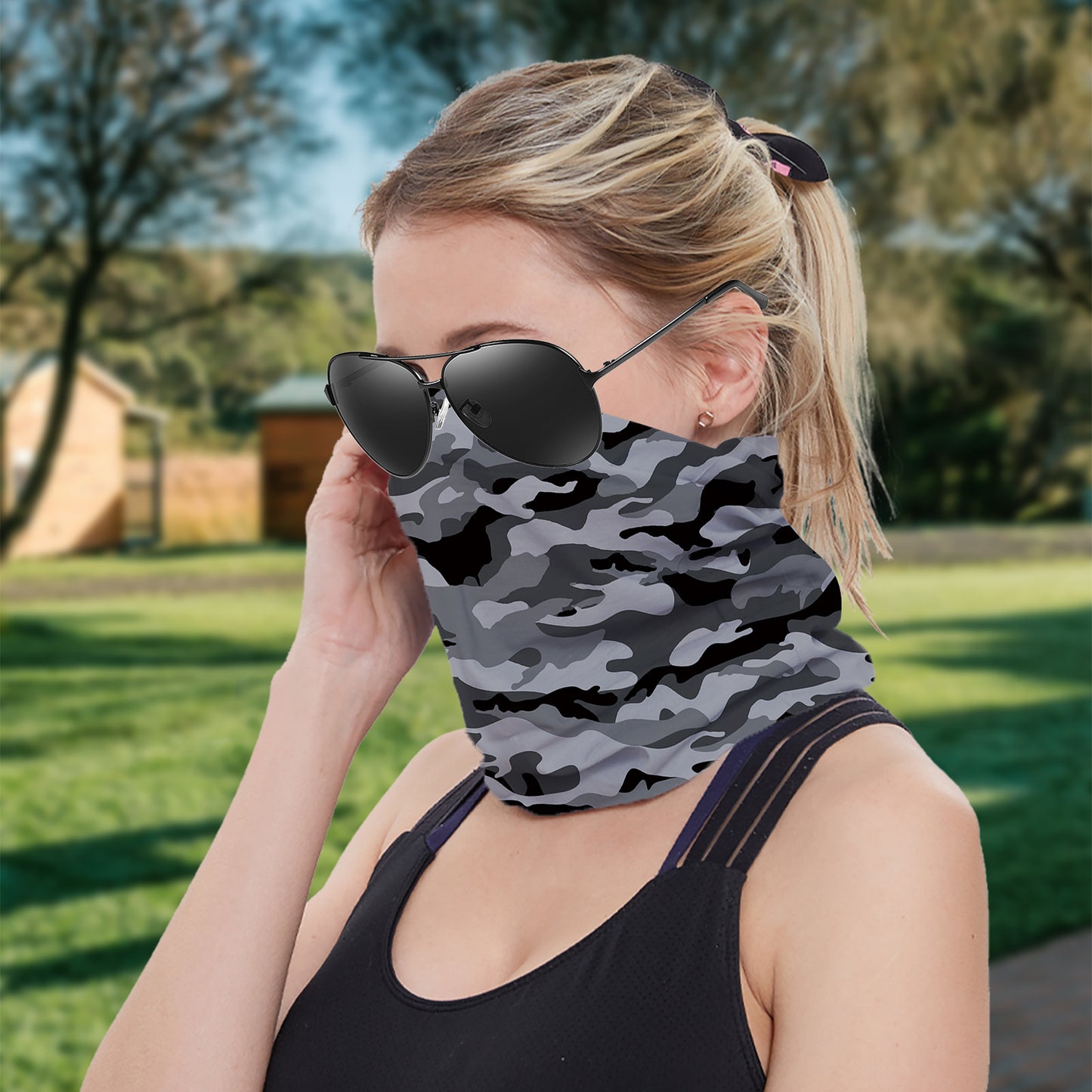 100% Polyesster Seamless Neck Gaiter--Camo Series