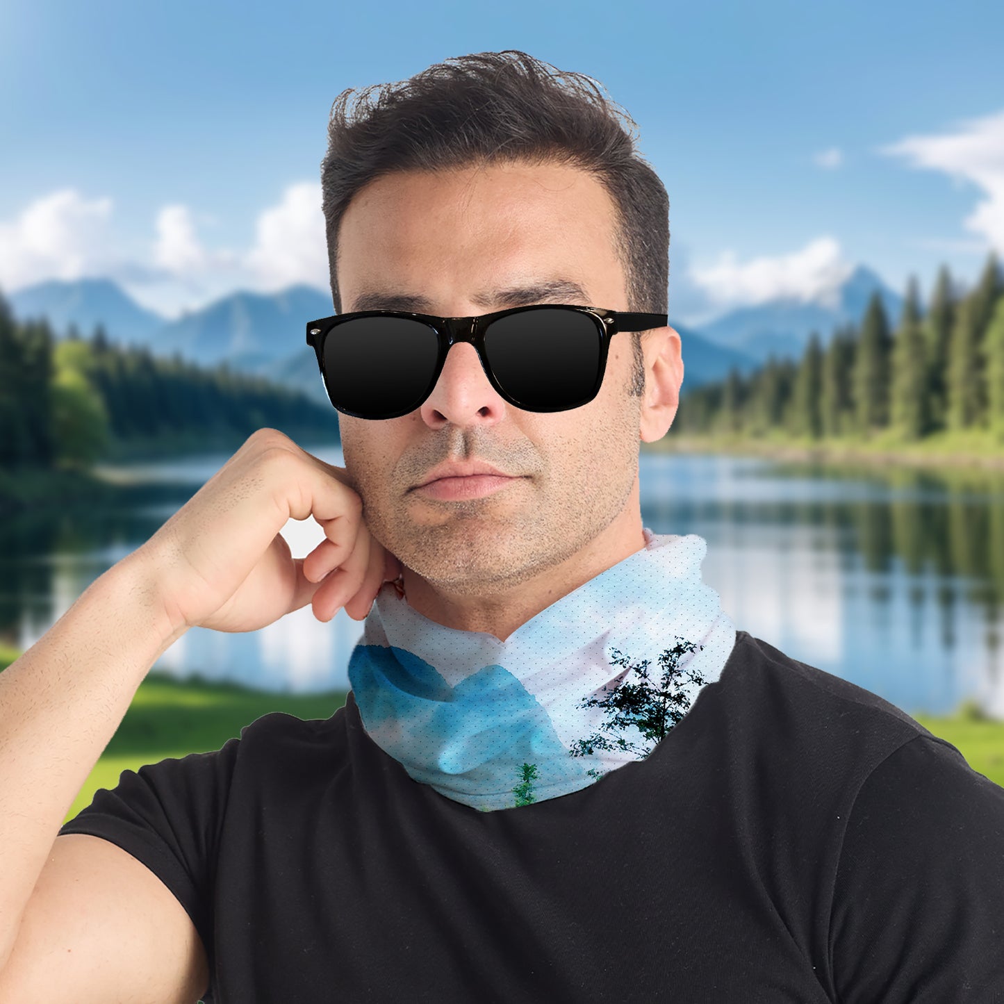 Mesh Ice Silk Summer Cooling Seamless Bandanas