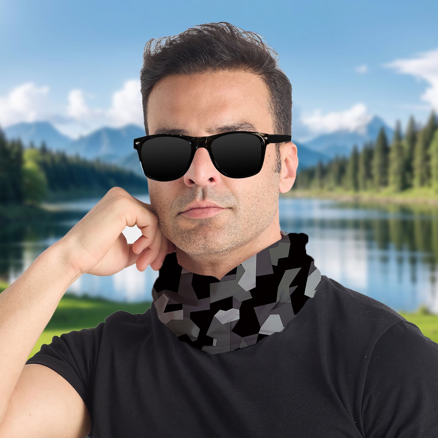 100% Polyesster Seamless Neck Gaiter--Camo Series
