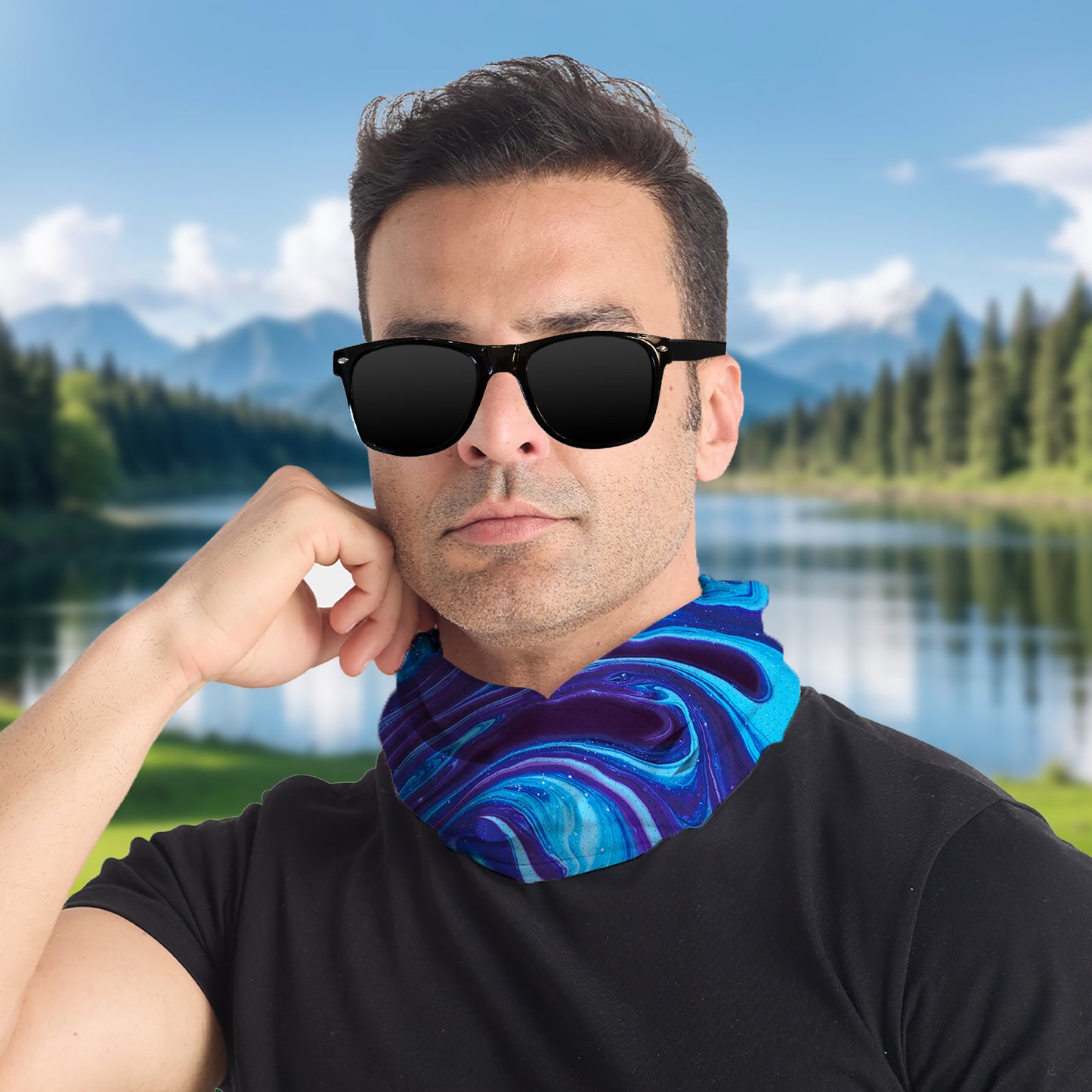 Mesh Ice Silk Seamless Tube Bandanas UPF50+