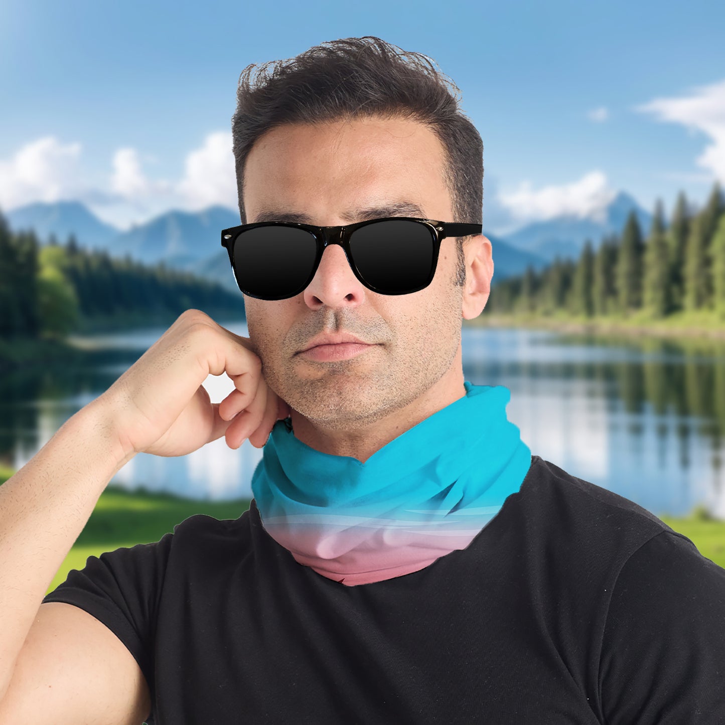 Hiking Neck Gaiter 100% Polyester Seamless Bandana
