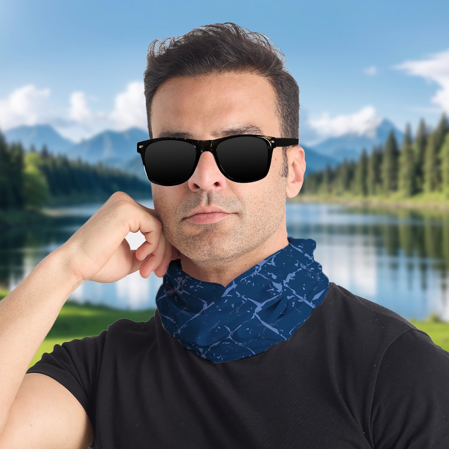 Motorcycle Magic Face Mask Summer Ice Silk UV Protection Neck Gaiter