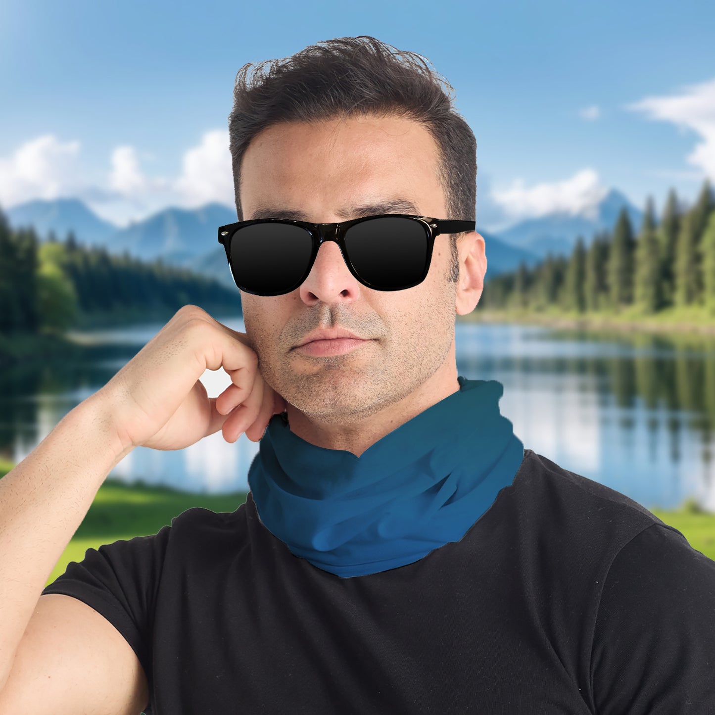 Summer sun protection and cool ice silk headscarfs
