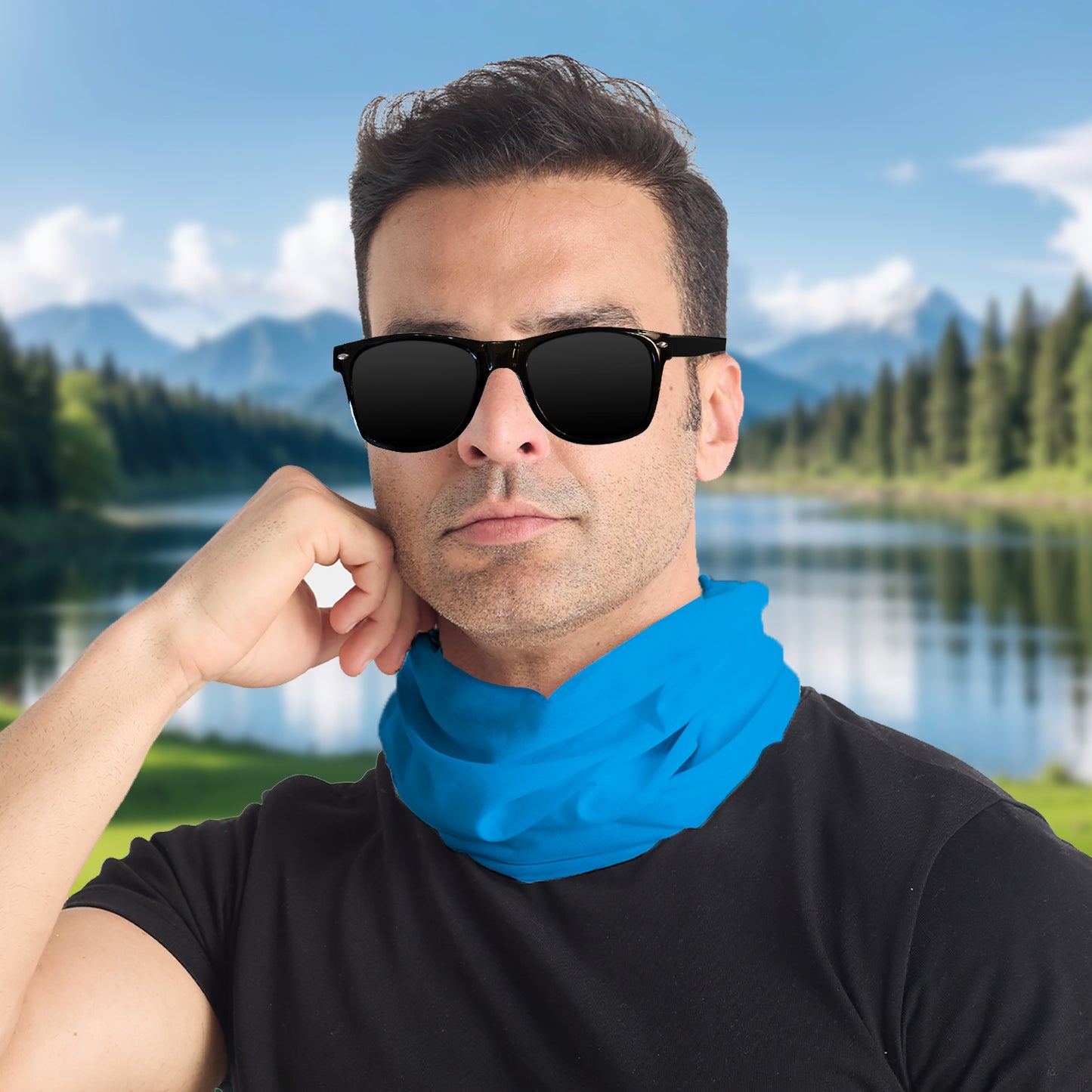 Summer Cool Sunscreen Solid Color Magic Scarfs
