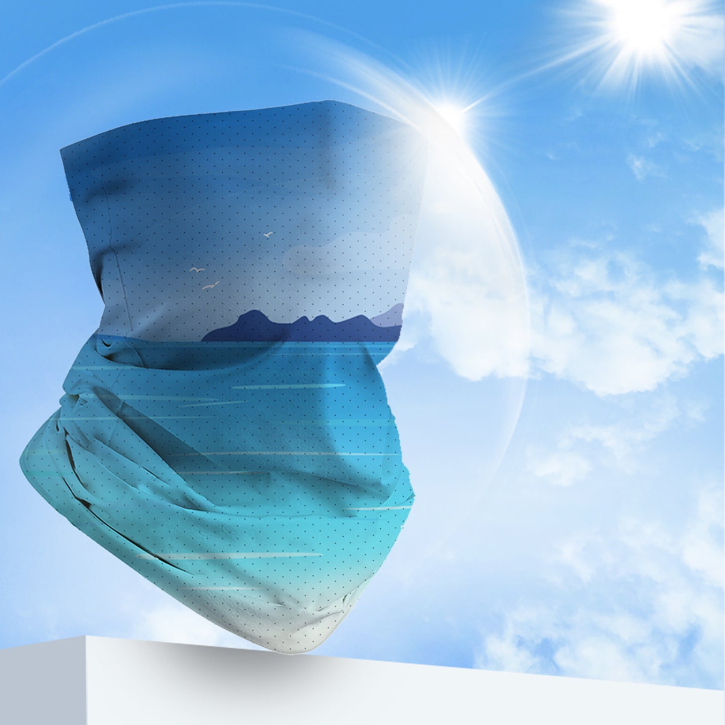 Mesh Ice Silk Summer Cooling Seamless Bandanas