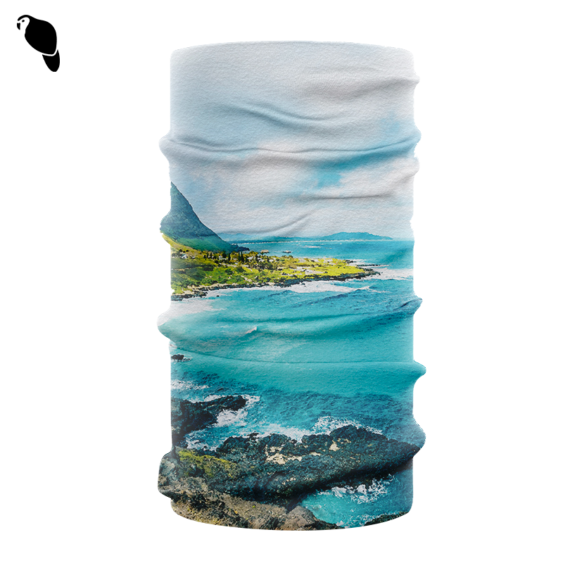 Natural Scenery Print Ice Silk Magic Headscarfs