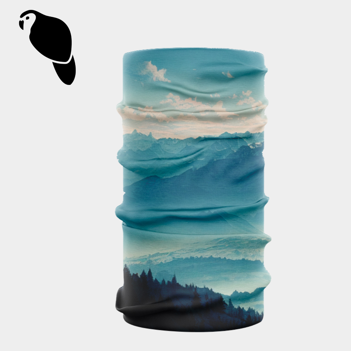 Natural Scenery Print Ice Silk Magic Headscarfs
