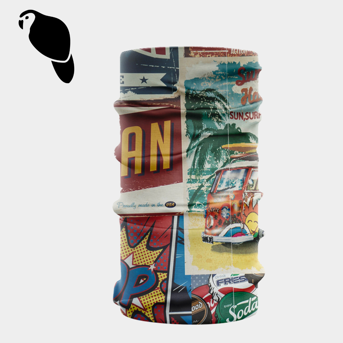 Hiking Neck Gaiter 100% Polyester Seamless Bandana